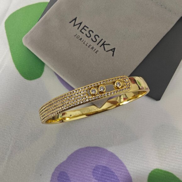Messika 18K Gold Pave Diamond Bracelet - Picture 1 of 5